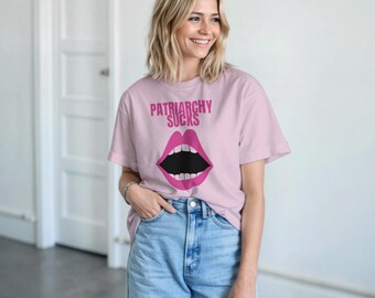 Patriarchy Sucks T-Shirt – Feminist Statement Shirt | Anti Patriarchy Tee | Unisex heavyweight cotton shirt