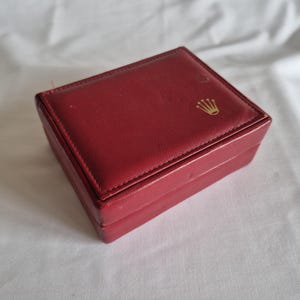 Vintage Rolex Watch Box Red 14.00.01 | Authentic 1980s-90s | Geneve Suisse | Collector&#39;s Piece