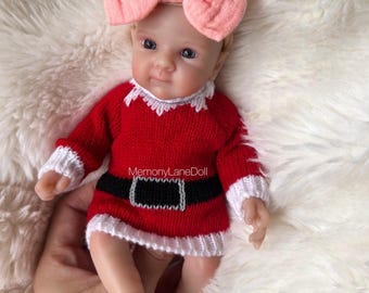 8" Silicone Full Body Reborn Doll, Lifelike Newborn Baby Girl