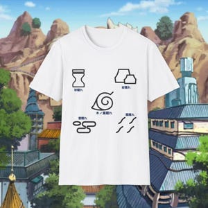 Naruto Inspired Shinobi Villages Shirt - Anime Streetwear Tee