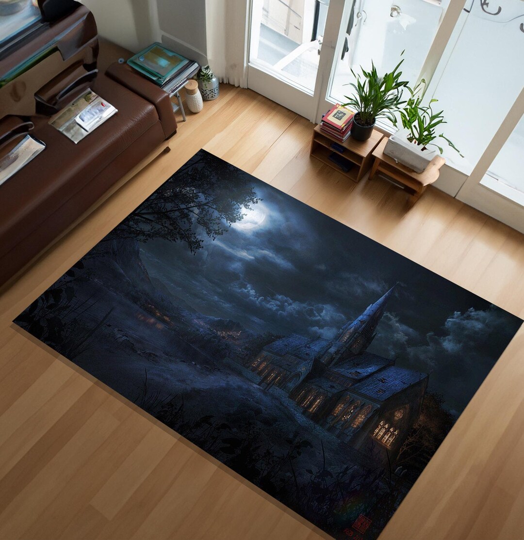 Gothic Rug,gothic Church Rug, Dark Fantasy Rug,non-slip Rug,custom Rug ...