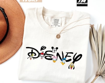 Comfort Colors Disney Mickey and Friends Shirt, Disney Characters Shirt, Disneyland Shirt, Disney Family Trip Shirt