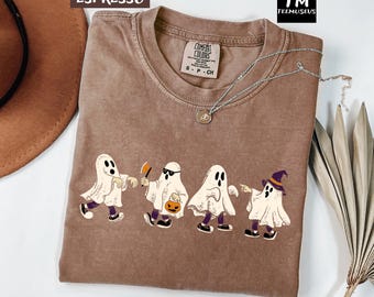 Comfort Colors Halloween Funny Ghosts Shirt, Halloween Spooky Shirt, Spooky Season Shirt, Halloween Ghoul Shirt
