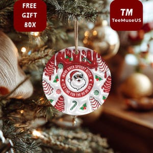 Funny Ho Ho Ho Santa Ornament – Humor Christmas Tree Decor
