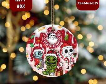 Believe in Santa Claus Ornament – Classic Christmas Holiday Decor