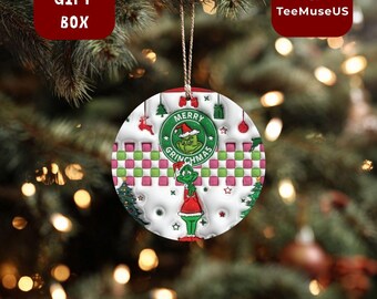 Merry Grinchmas Ornament – Grinch Inspired Christmas Tree Decor