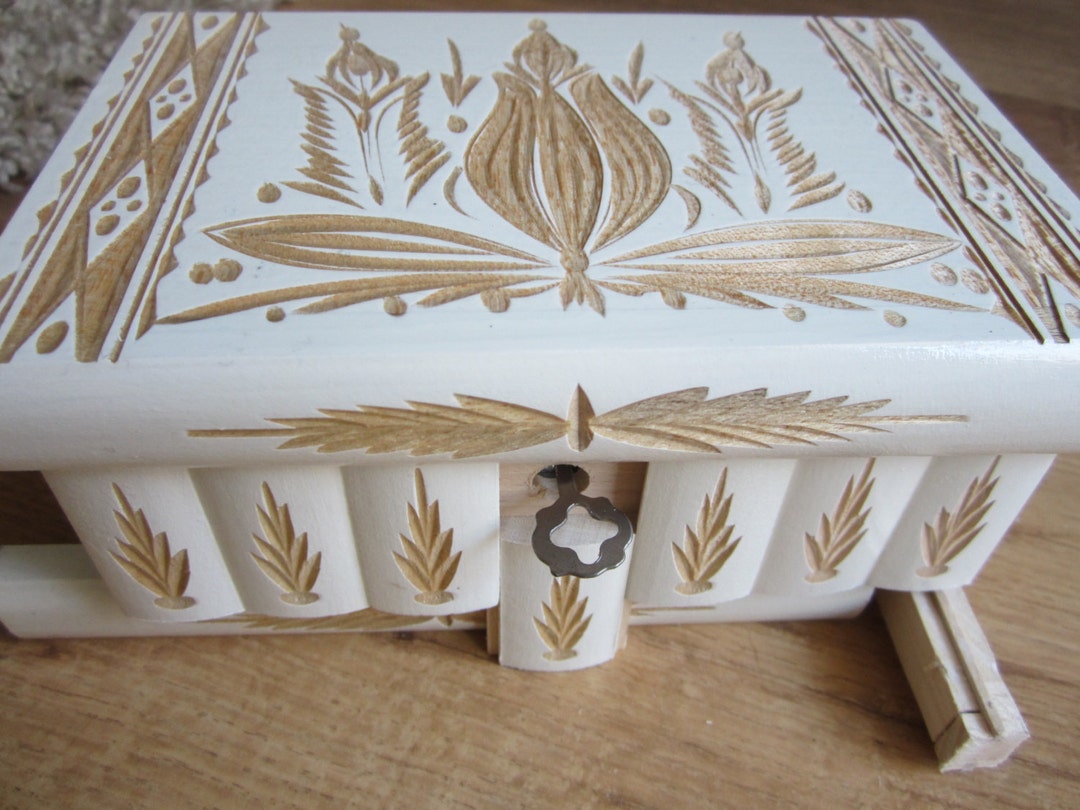 Hungarian Puzzle Authentic Design Wooden Toy Lockbox Piggy Etsy