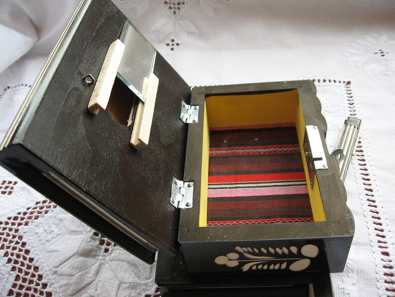 Black Handmade Painted Puzzle Box Limited Yearly Edition From Etsy