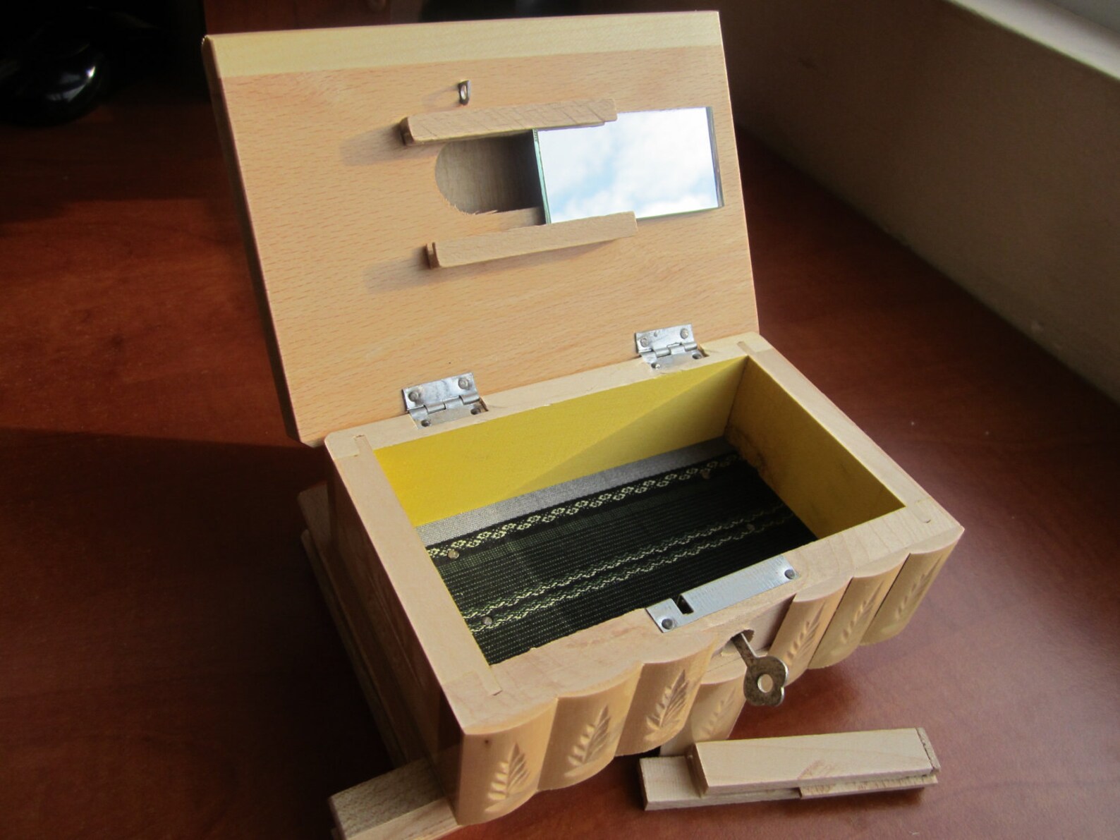 Wooden Puzzle Jewelry Lock Box With Hidden Compartment NEW Etsy