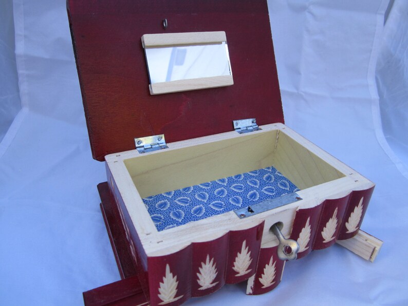 Vintage Wooden Puzzle Toy Lock Box W/ Secret Compartment Etsy