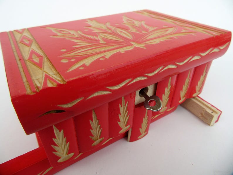 Classic Hungarian Puzzle Box W/ Hidden Compartment With Key Etsy