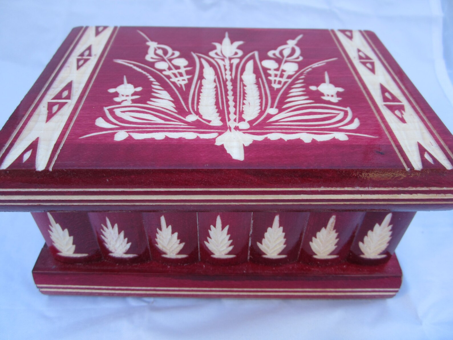 Vintage Wooden Puzzle Toy Lock Box W/ Secret Compartment Etsy