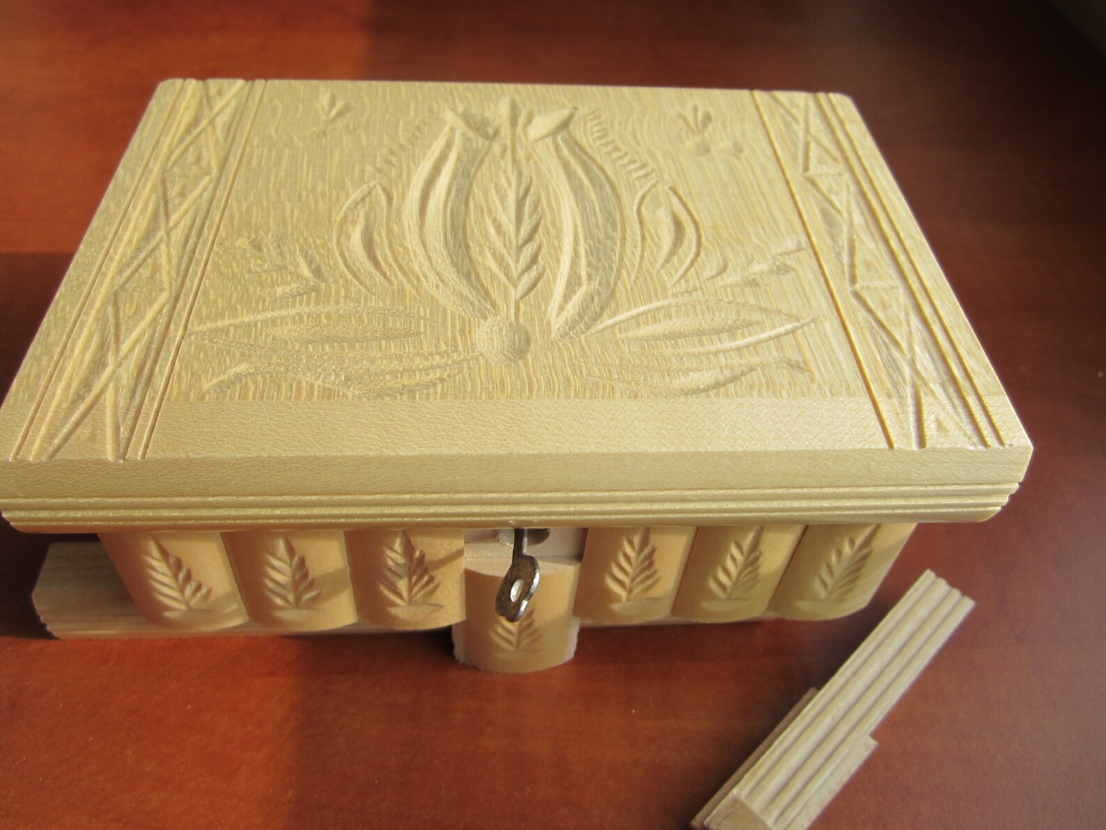 Wooden Puzzle Jewelry Lock Box With Hidden Compartment NEW Etsy