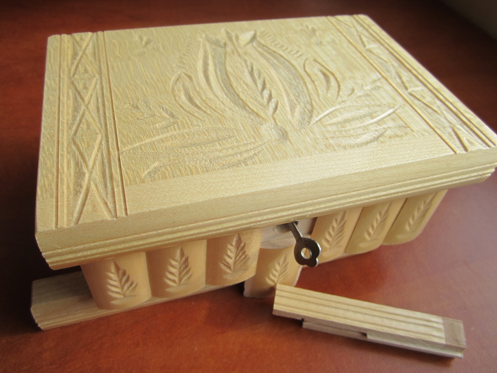 Wooden Puzzle Jewelry Lock Box With Hidden Compartment NEW Etsy