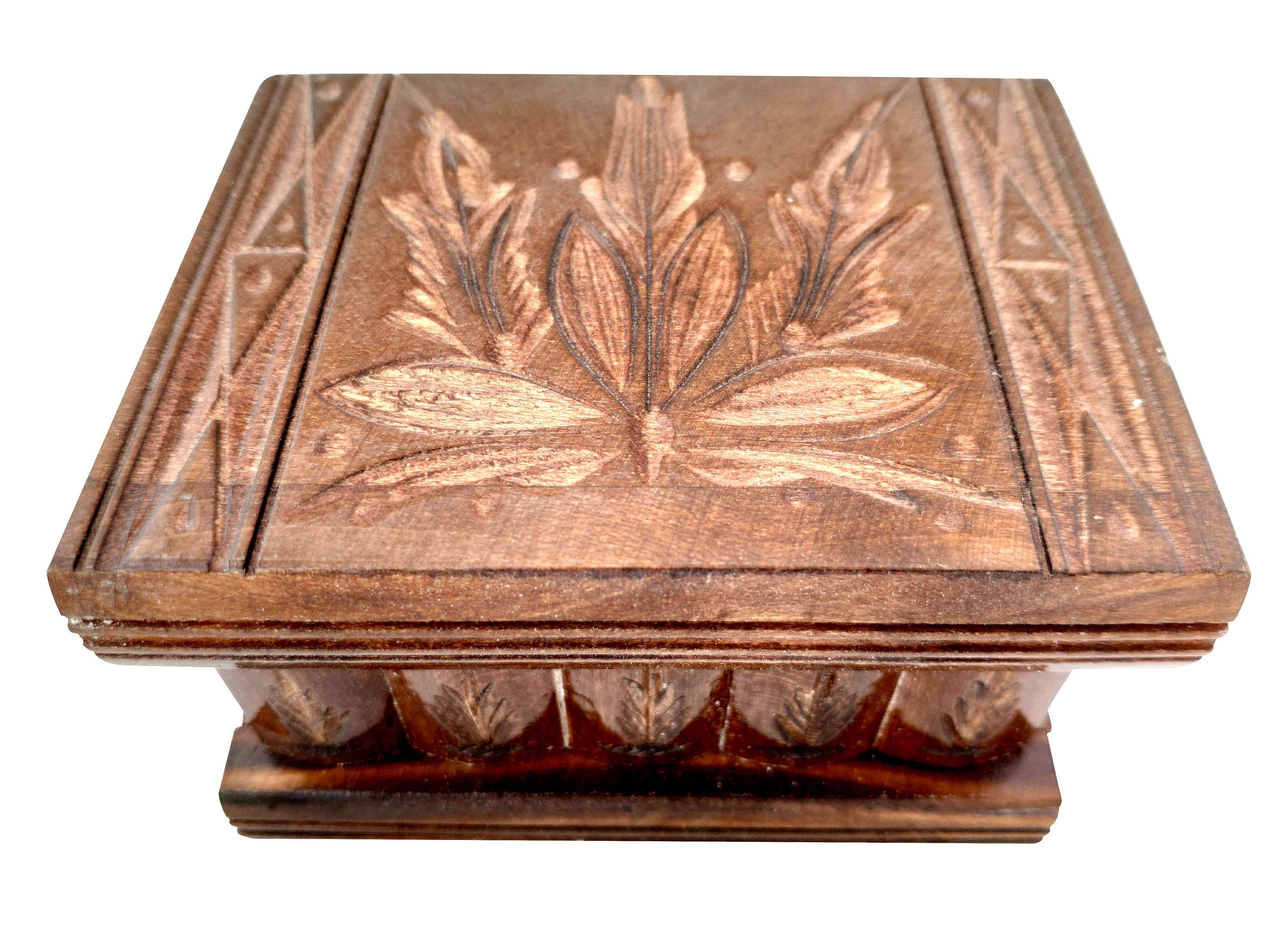 Small 4 Size All Brown Wooden Puzzle Jewelry Box With Etsy