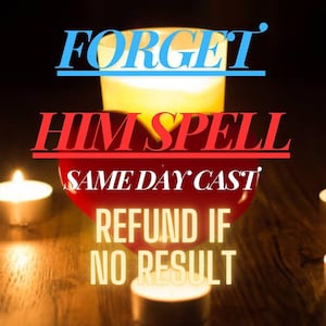 Forget Him Spell | Release Emotional Attachment, Heal Heartbreak & Move On Fast | Digital Emotional Freedom Spell Kit