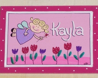 Personalized Handpainted Door Sign For Children's Room