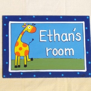 Wooden Painted Door Sign For Entrance Door And Children&#39;s Room Door