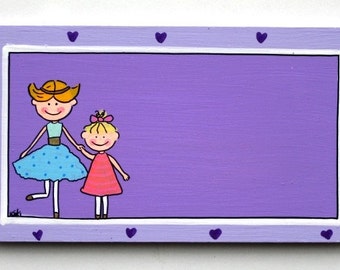 Personalized Handpainted Door Sign For Children's Room