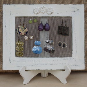 JEWELRY ORGANIZER HOLDER rack cream Shabby Chic