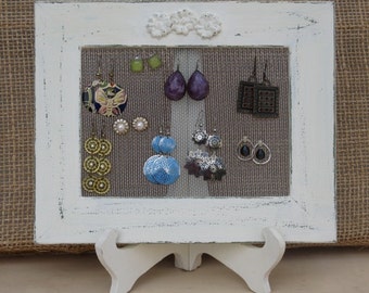 JEWELRY ORGANIZER HOLDER rack cream Shabby Chic