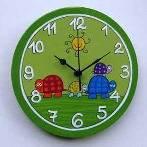 The Turtles Family wall clock image 3