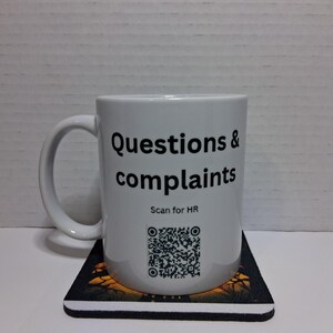 Questions and complaints QR linked to slap in the face