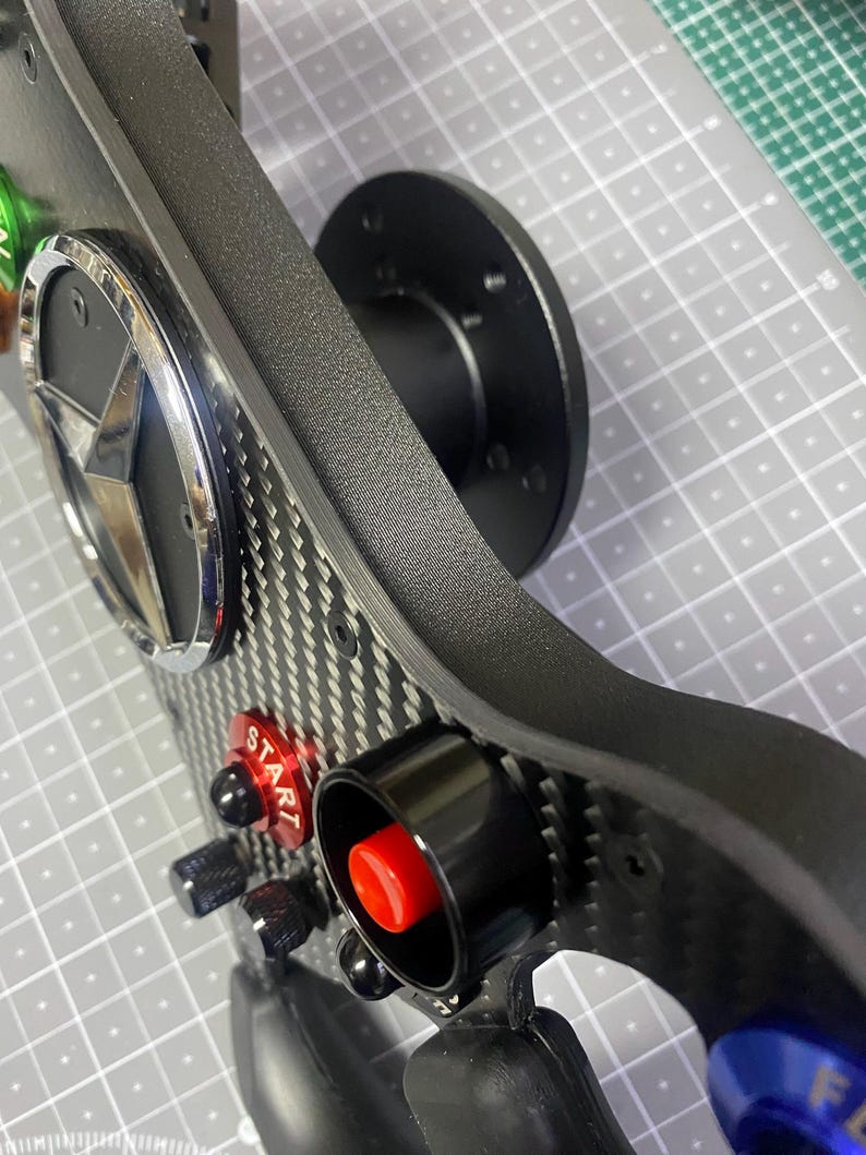 Sim Racing AMG GT3 GT4 Custom Steering Wheel Carbon Fiber and Silicone ...