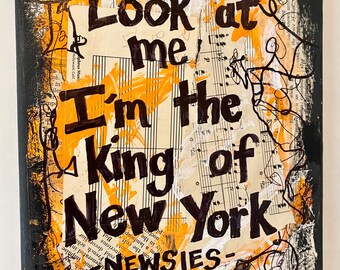 ART PRINT Newsies Quote Musical Theatre Broadway Inspirational Wall Art Gift