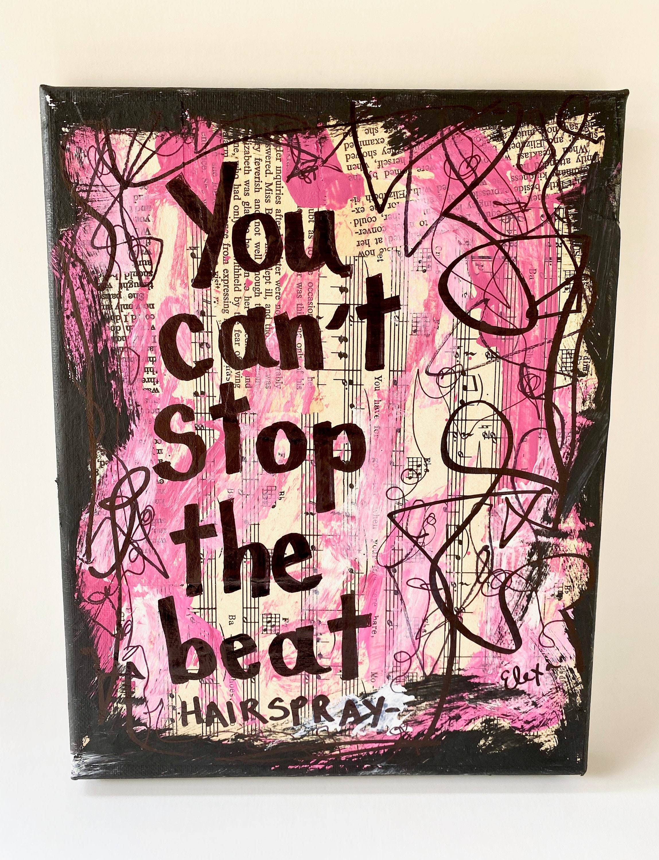 Hairspray Lyrics Broadway Music Art Musicals Singer Gifts For Etsy