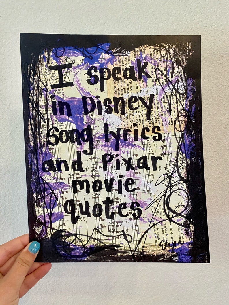 Disney World Gifts Music Pixar Disneyland Birthday Disneyworld Kid Magic Kingdom Funny Cute Home Decor For Her Lyrics Art Print Art Collectibles Mixed Media Collage Egpsrl It Disney World Gifts Music Pixar Disneyland Birthday Disneyworld Kid Magic Kingdom Funny Cute Home Decor For Her Lyrics Art Print Art Collectibles Mixed Media Collage Egpsrl It