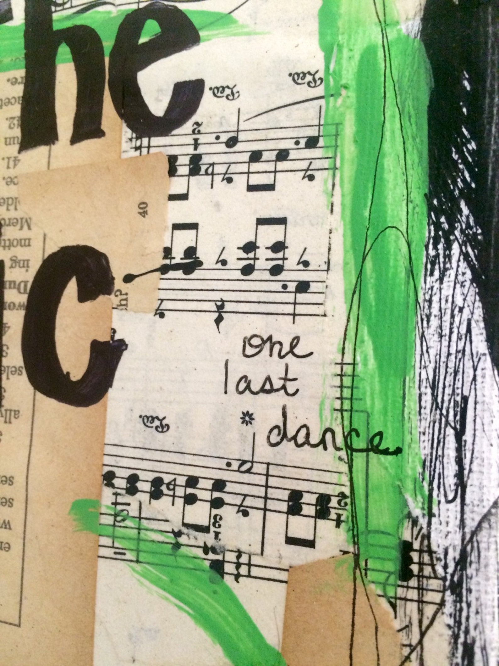 Music painting inspirational wall art song lyrics teacher Etsy