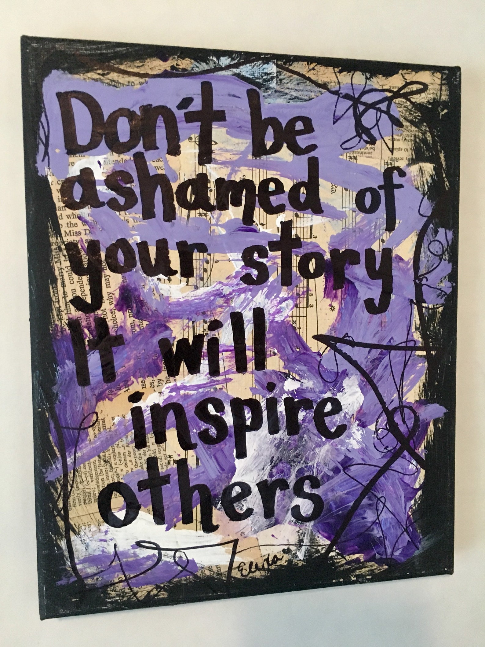 Domestic Violence Awareness Wall Art Gift For Strong Women | Etsy