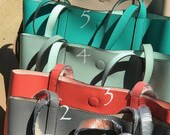 Handbag Personalized - Embroidery Faux Leather Tote - Magnetic Closure purse
