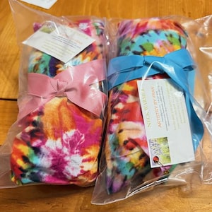 Set (2) Microwavable Rice Bags, Heating pad, Cold Therapy and Spa Relaxation with Removable covers
