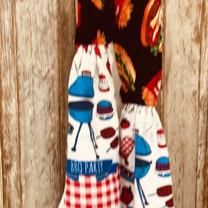 Boa Neck Towel - Bar-b-que Dish Towels Hamburger fabric cowl Towel,  chef&#39;s  kitchen decor