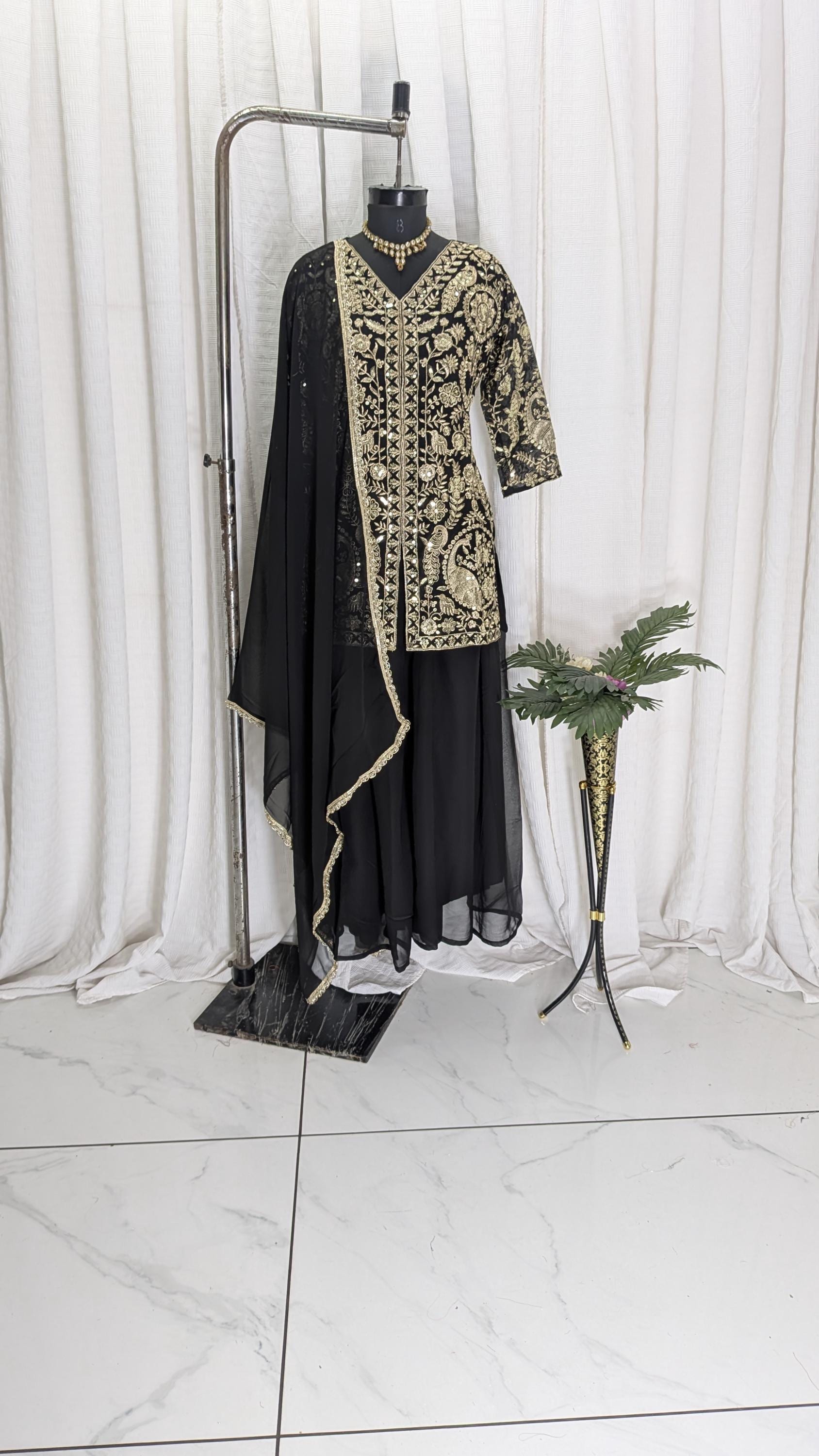 Indo Western Gold Dress - Etsy