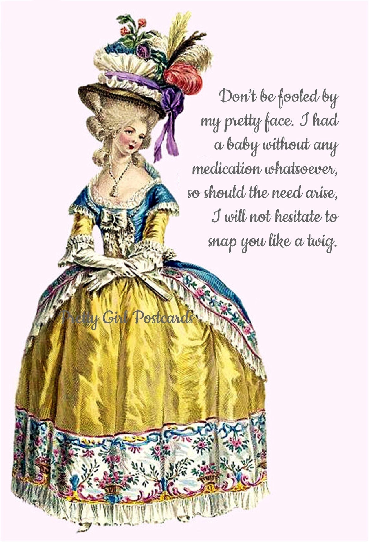 Feminist French Revolution Postcard So What Are You Doing After The Revolution Vintage Postcard