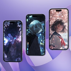 50 Anime Phone Wallpapers — Aesthetic Kawaii & Fantasy | Instant Digital Download