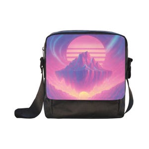 Aerolith Crossbody Bag Vaporwave Crossbody Bag Retro Bag Aesthetic Crossbody Bag