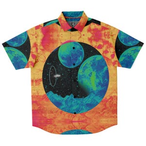 Juncture Button Down Shirt Vaporwave Button Down Retro Button Down Streetwear Button Down 90s Button Down Aesthetic Button Down