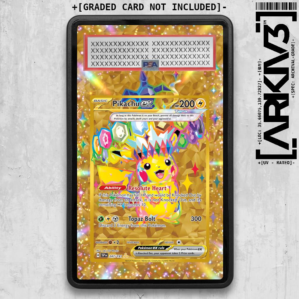 all gold shiny pokemon cards ILLEGAL FOUND! #pokemon #fakepokemoncards #goldpoke clear acrylic holder that perfectly accentuates the stunning visual design and character artwork Pokemon Dark Blitz GX Hp320