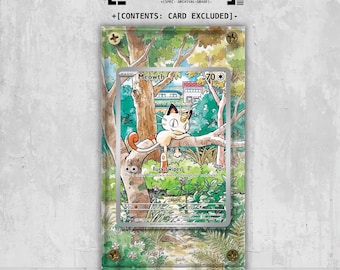 Meowth (106/094) Illustratie zeldzame uitgebreide kunstvitrine - kaart niet inbegrepen