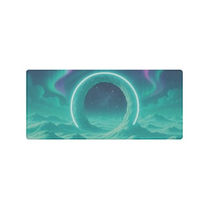 Astral Gateway Desk Mat Vaporwave Desk Mat Retro Desk Mat 90s Desk Mat Aesthetic Desk Mat Synthwave Desk Mat Vintage Desk Mat