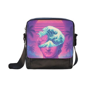 Tidalus Crossbody Bag Vaporwave Crossbody Bag Retro Bag Aesthetic Crossbody Bag