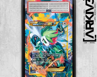 PSA/TAG Shaymin-EX (77a/108) Graded Extended Art Display Case - Card not Included