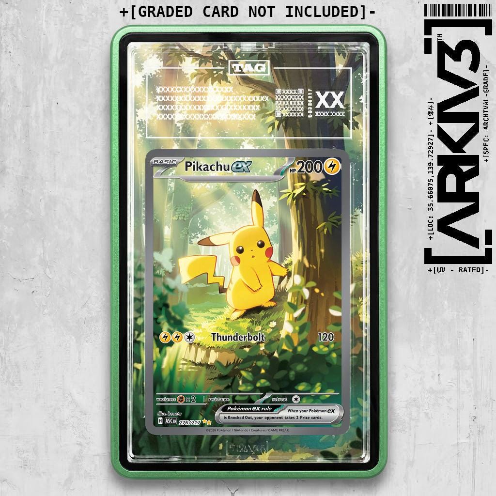 PSA/TAG Pikachu Ex (276/217) Graded Extended Art Display Case