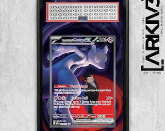 Team Rocket's Mewtwo ex (281/217) Special Illustration Rare Graded Extended Art Display Case - Card NOT Included