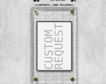 Niestandardowa gablota na dzieła sztuki, z rozszerzonym montażem – karta NIE jest dołączona