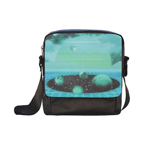 The Merge Crossbody Bag Vaporwave Crossbody Bag Retro Bag Aesthetic Crossbody Bag